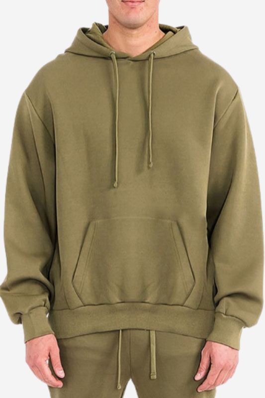 Mens Solid Tech Fleece Hoodie