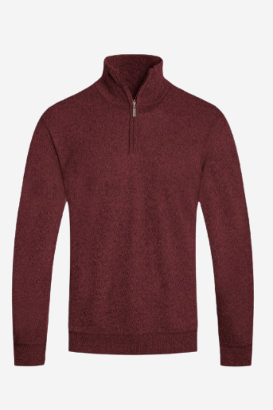 Mens Knit Quarter Zip Sweater