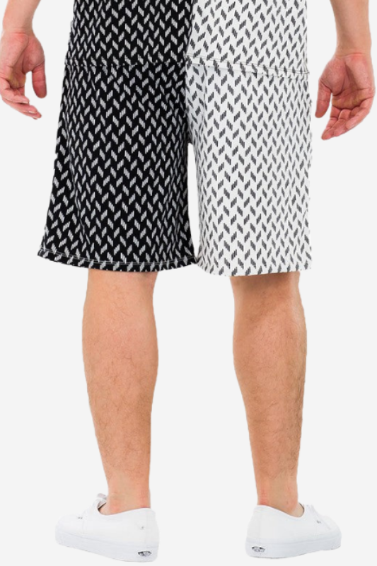 Mens Diamond Print Shorts