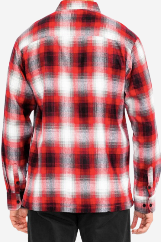 Mens Plaid Long Sleeve Flannel
