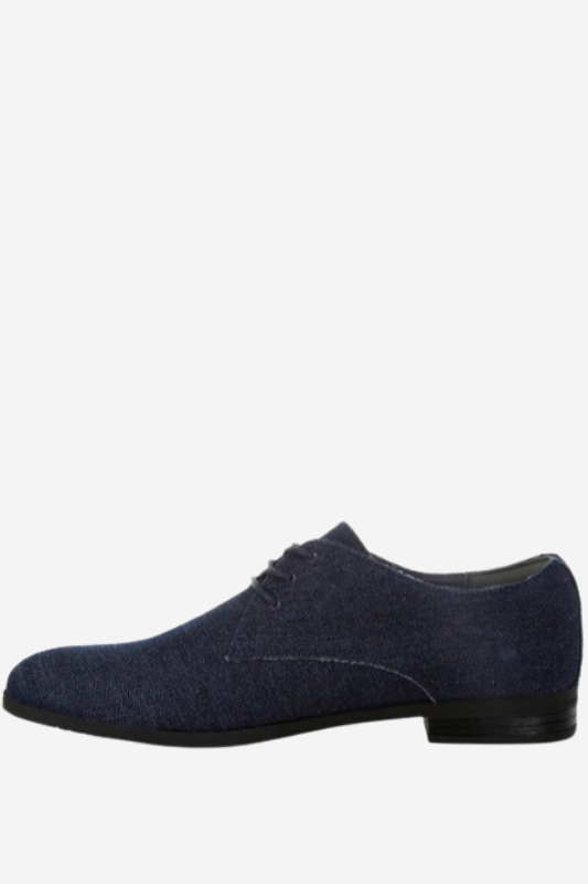 Denim Oxford Lace-Up Shoes