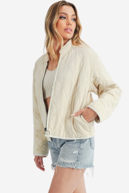 Kendl Quilted Cropped Jacket