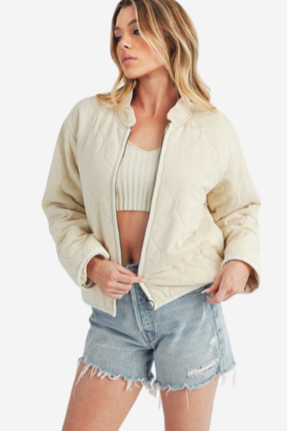 Kendl Quilted Cropped Jacket
