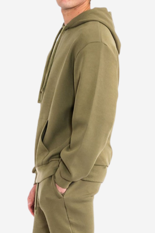 Mens Solid Tech Fleece Hoodie