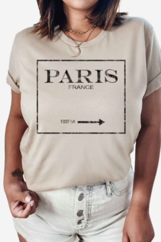 Paris France Graphic Tee