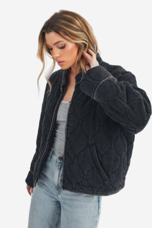 Quilted Cropped Jacket