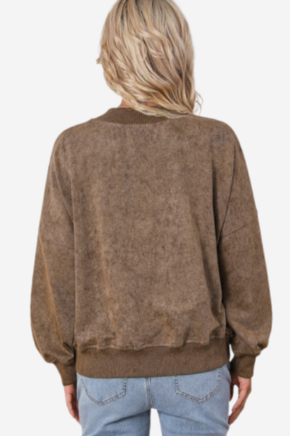 Vintage Drop Shoulder Crewneck Sweatshirt