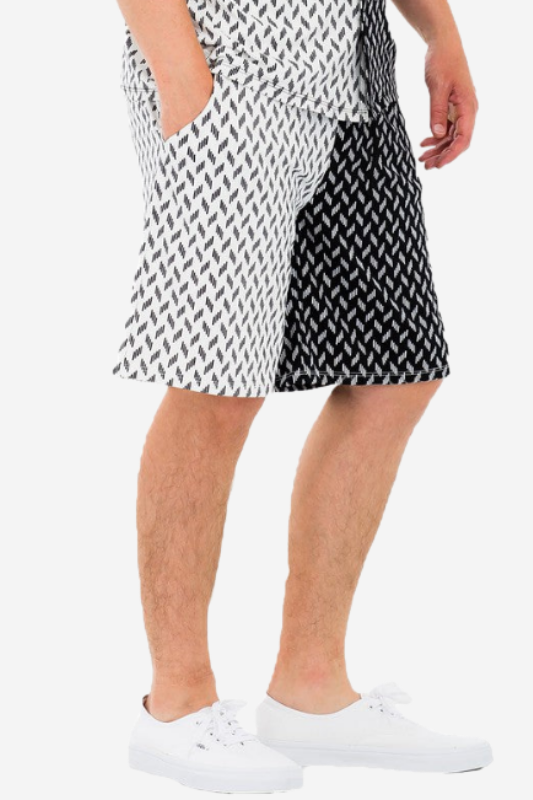 Mens Diamond Print Shorts