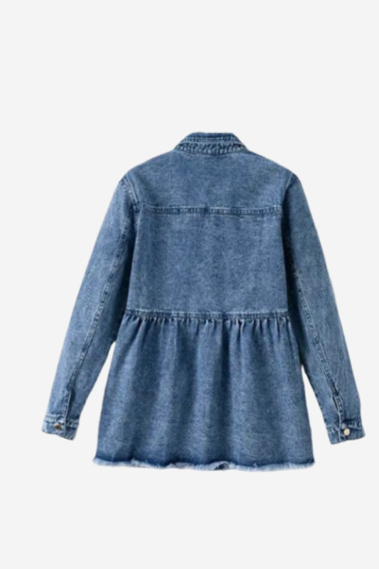 Long Sleeve Denim Button Jacket