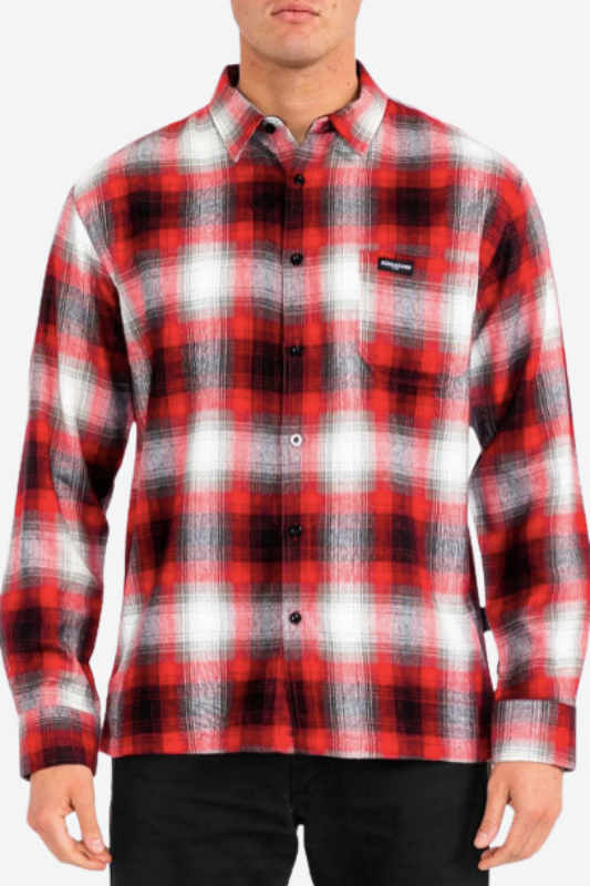 Mens Plaid Long Sleeve Flannel