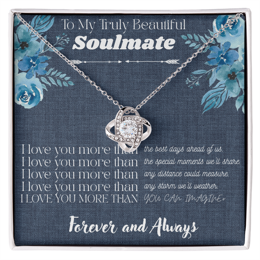 I Love You More Love Knot Necklace