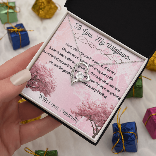 Blooming Love Heart Pendant Necklace